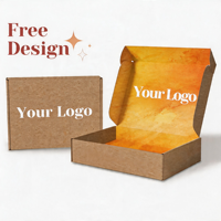 Boîte d'emballage en carton ondulé écologique personnalisée avec logo imprimé pour l'expédition de produits de soin, de beauté ou de vêtements – Vente en gros