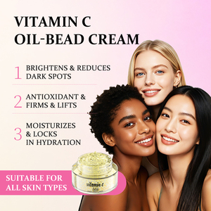 Private Label OEM Multivitamin C And E Oil Bead Cream Moisturizing Brightening Soothing <b>Face</b> Cream 50g Custom Logo - Product Image 5