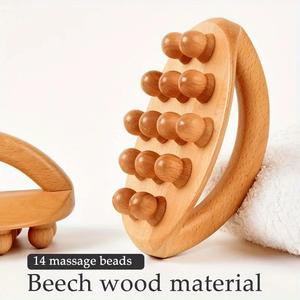 Alat relaksasi selulit terapi SPA, alat terapi SPA kerokan Meridian tubuh pinggang kayu alami - Product Image 2