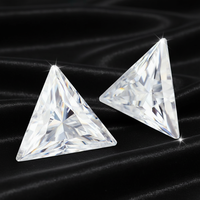 Prix de gros Moissanite taille trillion D Blanc VVS1 0.3-3 carats Synthétique de laboratoire Pierre en vrac à effet chromatique/éclat