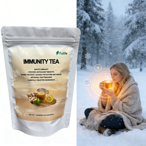 Mezcla de Té Herbal Orgánico Premium para la Inmunidad <span class=keywords><strong>con</strong></span> Cúrcuma, <span class=keywords><strong>Canela</strong></span> y Jengibre para el Apoyo Inmunológico, en Bolsitas, 30 Sobres, Té Saludable - Product Image 1