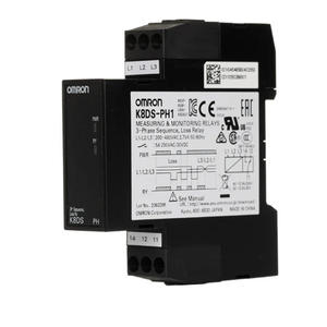 100% Original OM-RON K8DS-PH1 Phase Sequence <b>Relay</b> 3-Phase 3-Wire 200-480VAC Loss Reversal Protective Monitor 17.5mm - Product Image 6
