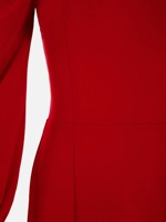 OEM Robe longue personnalisée de haute qualité 2021 à col carré et manches évêque à fente haute pour femmes
