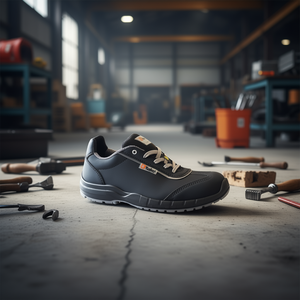 Ttake Granito Safety <b>Shoes</b> Black Steel Toe <b>Work</b> Footwear - Product Image 3