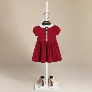 Vestido Informal de Verano <span class=keywords><strong>para</strong></span> Niñas, Cómodo y Transpirable, 95% Algodón, Estilo Línea A, Hasta la Rodilla, de Manga Corta, <span class=keywords><strong>para</strong></span> <span class=keywords><strong>Fiestas</strong></span> - Product Image 2