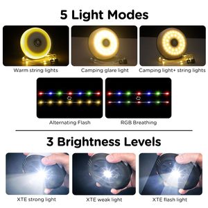 Nouvelle lampe d'ambiance <span class=keywords><strong>LED</strong></span> de bureau LY-L828, éclairage magnétique multifonctionnel, guirlande lumineuse décorative colorée, règle de mesure 3V 3W - Product Image 3