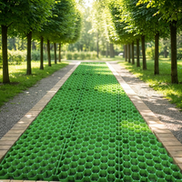 Rejilla/Alfombra de Plástico HDPE de Alta Calidad SDM, Modelo 50x50, para Uso Industrial, Jardín, Paisajismo, Parque, Plantación de Césped