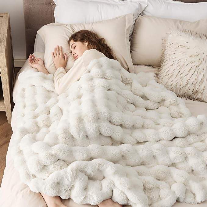 Bubble Blanket Cheap White Throw Blanket White Blanket Fluffy