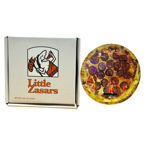 新品到着品質UVプリント臭いプルーフ再利用可能ホログラフィック3.5gダイカットピザ形状マイラーバッグ紙箱付き食品包装 - Product Image 4