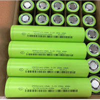 Batterie cylindrique LFP IFR32140 15Ah 15000mAh, taux de décharge élevé 5C, cellule de puissance 1200 cycles 3.2V pour véhicules électriques et stockage solaire