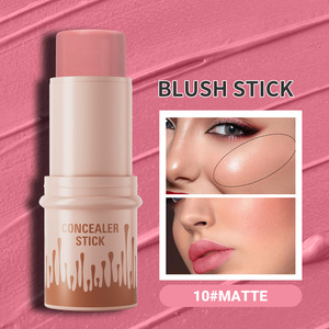 Cosmetico Rosa Nude Morbido Colore <span class=keywords><strong>Rosato</strong></span> per Labbra e Guance Tono Neutro Nude Blush in Stick per il Trucco di Ogni Donna - Product Image 6