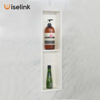 Wiselink couleur blanche surface solide niches de douche salle de bain cabine de douche niche columbariums en pierre niche vente de niche