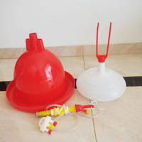 LZPS-02 Nouvelle Abreuvoir Automatique à Cloche en PP, Haute Rigueur, Extra Épais, Sain et Durable pour Poulets et Poules Pondeuses 36x36x51cm