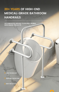 Barra de Apoyo <span class=keywords><strong>para</strong></span> <span class=keywords><strong>Urinario</strong></span> de Resina Flexible Patentada, Tubo Ovalado Plano, de Gama Media-Alta - Product Image 3