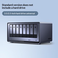 Serveur NAS UGREEN DXP8800Pro à 8 baies, double port RJ45 10G, dispositif de stockage sécurisé de niveau entreprise, stockage d'albums photo IA