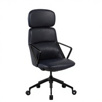 Fauteuil de Direction Exécutif en Cuir Haut de Gamme Moderne et Personnalisable pour PDG, Directeur, Manager – Chaise Pivotante à Dossier Haut, Réglable en Hauteur, Idéale pour Bureau à Domicile