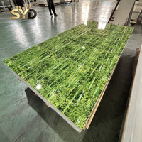 Panneau mural en PVC marbré 1,22*2,44/2,9 m / Feuille de PVC imperméable avec revêtement UV