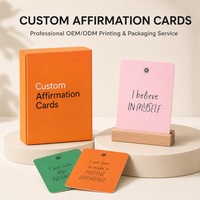 Cartes d'affirmations positives inspirantes personnalisées, ensemble de cartes d'affirmation pour la pleine conscience et les soins personnels avec impression personnalisée