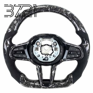 Volant en fibre de carbone forgé pour BMW LCI G20 G30 F30 F10 M Sport LED Performance, volants en cuir personnalisés 2012-2025 - Product Image 1