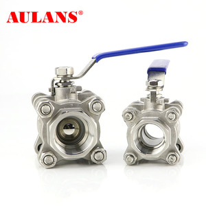 Van Bi Ba Mảnh Bằng Thép Không Gỉ 304 Van Bi Vít Thủ Công Ren Trong - Product Image 2