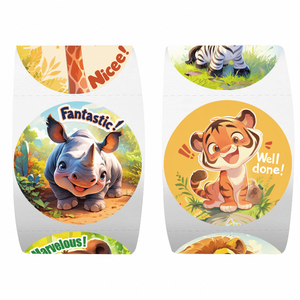 Autocollants de voiture de dessin animé mignons en vinyle imperméable pour coque d'ordinateur portable, bougies et cadres photo (artisanat) - Product Image 2