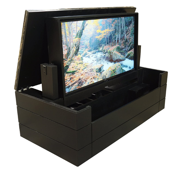 Шкаф Combohome ручной работы, низкопрофильный гранитный раскладной ТВ моторизованный ТВ-шкаф