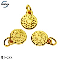 Breloques de bijoux personnalisées avec logo, plaquées arc-en-ciel, pour collier, pendentif en chaîne gravé, étiquettes pour cadeau