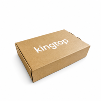 Boîte d'expédition en carton ondulé Kraft personnalisée avec logo, en carton brun recyclé, pour l'e-commerce, les vêtements, les emballages cadeaux