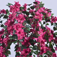 Pohon Bunga Bougainvillea Buatan Haihong Produk Baru 4 kaki 6 kaki Pot Buatan Bougainvillea Palsu untuk Dekorasi Rumah Hotel