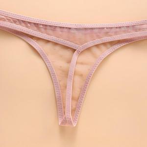 กางเกงในผู้หญิงแบบจีสตริงผ้าตาข่ายลายจุด เซ็กซี่ ระบายอากาศได้ดี ขายส่ง - Product Image 4