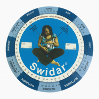Roue de calcul de la date d'accouchement, calendrier médical de forme ronde