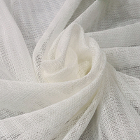 Rideaux en polyester blanc IFR de qualité supérieure, personnalisables en gros, tissu transparent