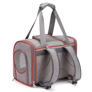 Công Suất Lớn Pet Mang Túi Có Thể Gập Lại Thoáng Khí Pet Carrier Túi Cho Chó Mèo