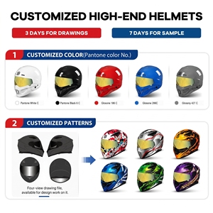 Casque <span class=keywords><strong>de</strong></span> <span class=keywords><strong>moto</strong></span> modulaire haut <span class=keywords><strong>de</strong></span> gamme homologué DOT 3c avec masque facial détachable pour la conduite sur route et les motos cruiser - Product Image 4