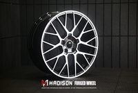 Velg Monoblock Forged Custom Gloss Black Machined Face 18 19 Inch 5x112 untuk Audi S3 A3 8P 8V 8Y TT
