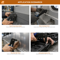 Rivets à percussion anti-tintinement en aluminium de 3,2 mm, 4,0 mm, 4,8 mm avec mandrin en acier pour carrosserie automobile et remorque – Fabrication spécialisée