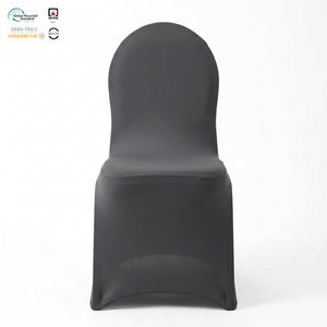 Housse de chaise pliante en spandex blanc de qualité supérieure, extensible et ajustée, pour chaise en plastique, idéale pour les banquets en extérieur - Product Image 1