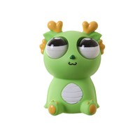 Figurine mini en vinyle Dragon éblouissant aux yeux saillants, jouet créatif à presser anti-stress, amusant pour la libération de l'excès d'énergie, 14 ans et plus