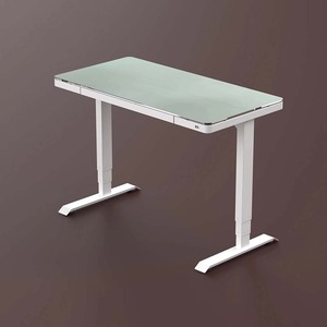 Escritorio Eléctrico de <span class=keywords><strong>Altura</strong></span> Ajustable, Escritorio Ergonómico para Trabajar de Pie, Muebles de Oficina para el Hogar, <span class=keywords><strong>Mesa</strong></span> Ajustable Inteligente con Doble Motor y Superficie de Vidrio - Product Image 1
