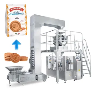 Machines d'emballage multifonctionnelles pour biscuits et biscuits Machine d'emballage automatique de sacs de collations préfabriqués