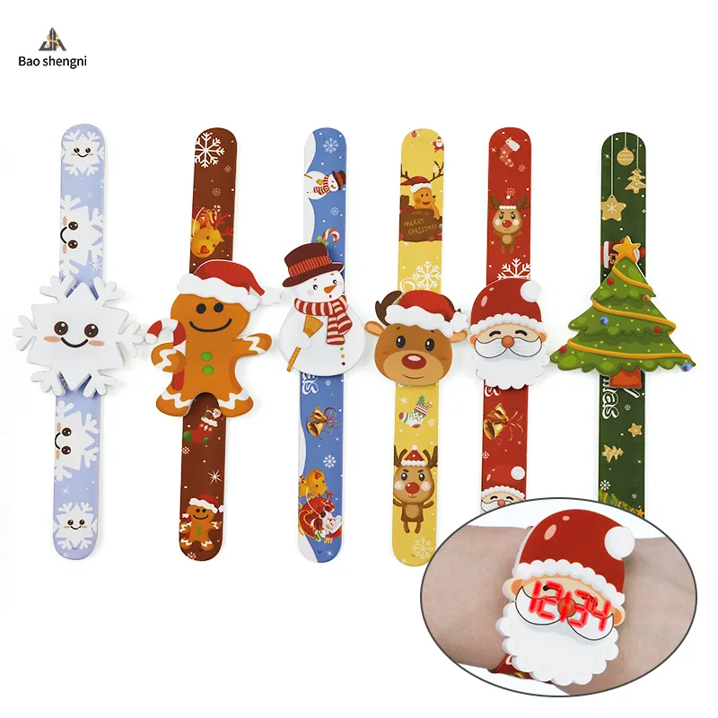 Christmas Gift Led Silicone Cartoon Watch Digital Cheap Watch