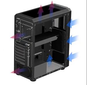 Boîtier de jeu à large corps Refroidissement par eau Verre trempé Boîtier PC <span class=keywords><strong>Gamer</strong></span> <span class=keywords><strong>Grand</strong></span> châssis Boîtier d'ordinateur de bureau avec ventilateur 8 RGB - Product Image 4