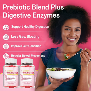 Probiotici in caramelle gommose per donne adulte, prebiotici, 50 miliardi di CFU, 10 ceppi, senza glutine, integratore naturale per l'equilibrio del pH digestivo - Product Image 2