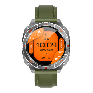 Reloj inteligente AMOLED <span class=keywords><strong>para</strong></span> exteriores <span class=keywords><strong>barato</strong></span> con linterna botón SOS Pantalla de 1,43 pulgadas 400mAh batería llamada APP Dafit natación impermeable - Product Image 2