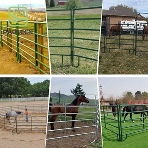 ألواح مستديرة مربعة محمولة ومغطاة بالمسحوق المجلفن ، ألواح فناء زريبة للماشية ، سياج بأسقف - Product Image 4