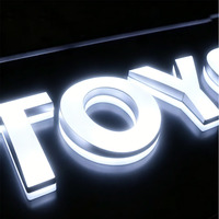 Lettres lumineuses LED personnalisables, lisses et sûres, pour la publicité extérieure, décoration, enseigne lumineuse