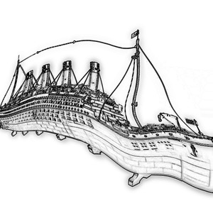 KDZ10294 Juego de Bloques de Construcción de <span class=keywords><strong>Crucero</strong></span> Grande, Escala 1:8, Ladrillos de Plástico Creativos, Modelo <span class=keywords><strong>para</strong></span> Regalo de Cumpleaños o Festividades, Colección - Product Image 2