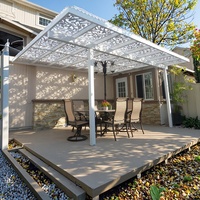 Pergola de jardin en aluminium découpée au laser CNC personnalisée, treillis, écran d'intimité, clôture de jardin, cloison suspendue, clôture encadrée, mur