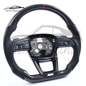 Volant en fibre de carbone en gros pour <span class=keywords><strong>Audi</strong></span> A3 A4 A5 A6 A7 A8 S3 S4 S5 <span class=keywords><strong>S6</strong></span> Q5 SQ5 SQ7 SQ8 2017-2018 - Product Image 2
