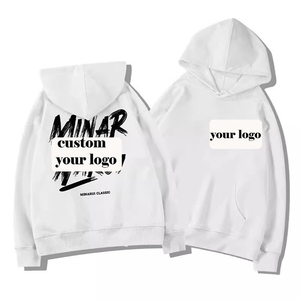 เสื้อฮู้ดผู้ชายสไตล์สตรีทแวร์ ผ้าฟลีซบุหนา ทรงโอเวอร์ไซส์ พิมพ์ลายตัวอักษรเฉพาะ คุณภาพเยี่ยม รับสกรีนโลโก้ พิมพ์ลายขนาดใหญ่ เสื้อฮู้ดออกกำลังกาย - Product Image 5